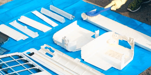 エアコンパーツの洗浄